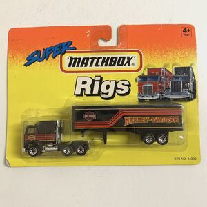 Matchbox Super Rigs Tractor Trailer Truck HARLEY DAVIDSON 1993 #34330
